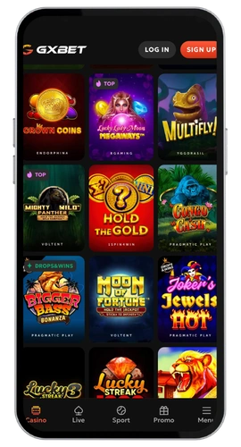 GxBet Casino register